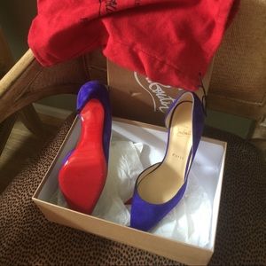 louboutin. 8 1/2. Worn once. Paid 750